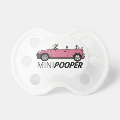Mini Pooper Cute and Funny pacifier BooginHead Pacifier