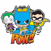 justice leauge, super hero, batman, robin, superman, cyborg, joker, chibi, japanese, toy, dc comics, comic book, Photo Sculpture with custom graphic design