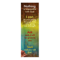 Mini prayer bookmark business card templates