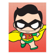 justice leauge, super hero, batman, robin, superman, cyborg, joker, chibi, japanese, toy, dc comics, comic book, Cartão postal com design gráfico personalizado