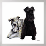 Mini Schnauzer Buddies Print