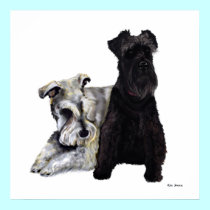 Mini Schnauzer Buddies posters