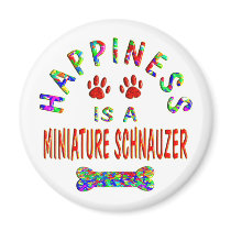 Mini Schnauzer Happiness magnets