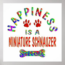Mini Schnauzer Happiness Print