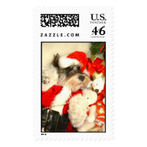 Mini Schnauzer X'mas Stamps