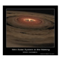 Mini Solar System in the Making – Artist's Concept posters by Space_Exploration Mini Solar System in the Making – Artist's Concept posters
