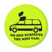 Mini Van magnets by funoriginals Mini Van magnets
