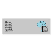 Mini visiting cards for Doggenfreunde Business Card Template