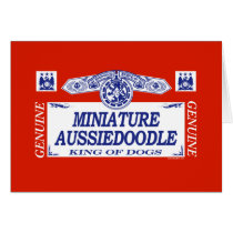 Miniature Aussiedoodle cards