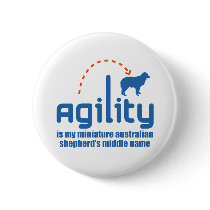 Miniature Australian Shepherd Pinback Buttons