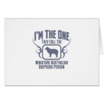 Miniature Australian Shepherd Greeting Card