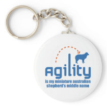 Miniature Australian Shepherd Keychain