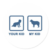 Miniature Australian Shepherd Round Stickers