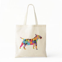 Miniature Bull Terrier Canvas Bag
