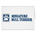 Miniature Bull Terrier Blue cards by GenuineDogOwner Miniature Bull Terrier Blue cards