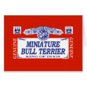 Miniature Bull Terrier cards by dogbreedz Miniature Bull Terrier cards