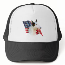 Miniature Bull Terrier Flag hats by GreyWolfCreation Miniature Bull Terrier Flag hats