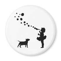 Miniature Bull Terrier Fridge Magnet