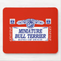 Miniature Bull Terrier mousepads by dogbreedz Miniature Bull Terrier mousepads