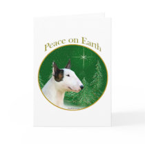 Miniature Bull Terrier Peace cards by GreyWolfCreation Miniature Bull Terrier Peace cards