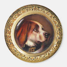 MINIATURE DOG PORTRAITS Bloodhound Magnets