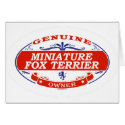 Miniature Fox Terrier cards by GenuineDogOwner Miniature Fox Terrier cards