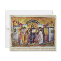 Miniature From The Menologium Emperor Basil Ii By Custom Announcement