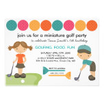 Miniature Golf Birthday Party Invitations for Kids
