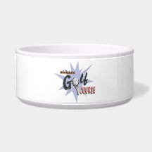 Miniature Golf Course Dog Water Bowl