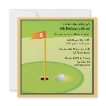 Miniature Golf Game Invitation