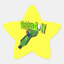 Miniature Golf Star Sticker