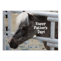 Miniature horse greeting card