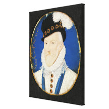 Miniature of Lord Howard of Effingham Gallery Wrap Canvas