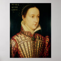Miniature of Mary Queen of Scots, c.1560 Print