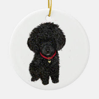 mini poodle ornament