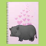 Miniature Pig Love Note Book