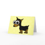 Miniature Pinscher Blank Greeting Card