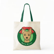 Miniature Pinscher Christmas bags by dogcartoons Miniature Pinscher Christmas bags