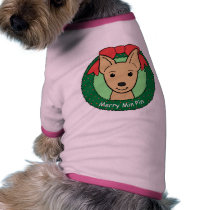 Miniature Pinscher Christmas pet clothing by dogcartoons Miniature Pinscher Christmas pet clothing