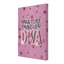 Miniature Pinscher DIVA Canvas Print