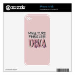 Miniature Pinscher DIVA Skins For iPhone 4