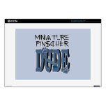 Miniature Pinscher DUDE Decals For Laptops
