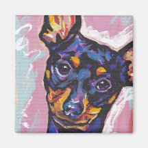 Miniature Pinscher Fine Art magnet