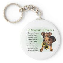 Miniature Pinscher Gifts Keychains