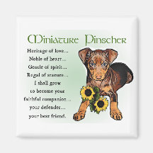 Miniature Pinscher Gifts Magnet