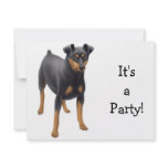 Miniature Pinscher Invitation