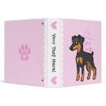 Miniature Pinscher / Manchester Terrier Love Vinyl Binders