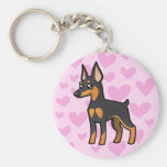 Miniature Pinscher / Manchester Terrier Love Key Chain