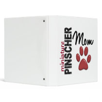 Miniature Pinscher Mom 2 Vinyl Binder