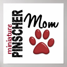 Miniature Pinscher Mom 2 Print